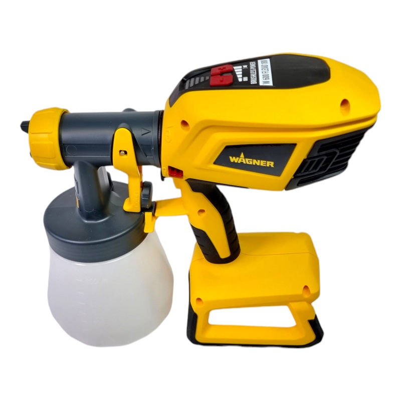 Wagner W600 FLEXiO Universal Sprayer Akku Farbsprhsystem 18 V POWER FOR ALL Brushless ( 2420174 ) + Zubehr – ohne Akku, ohne Ladegert