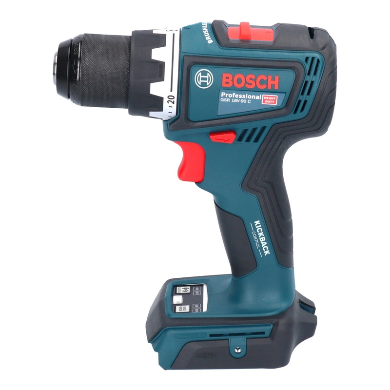 Bosch GSR 18V-90 C Professional Akku Bohrschrauber 18 V 64 Nm Brushless + 2x Akku 5,0 Ah + Ladegert