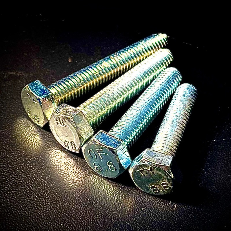 M4 Hex Set Screw High Tensile 8.8 Zinc BZP