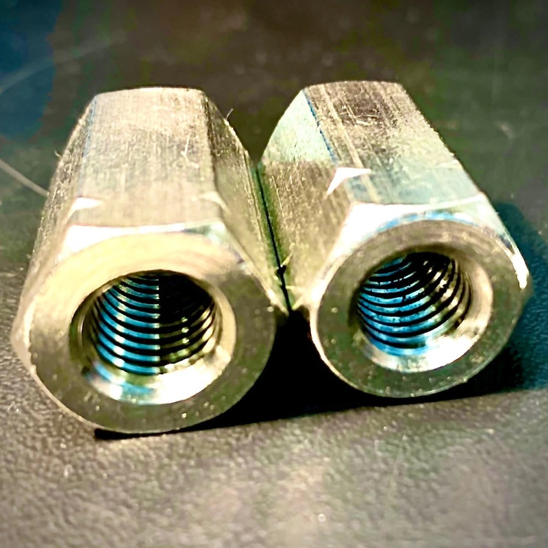 Hex Threaded Bar Connector Long Nut A2 Stainless Steel