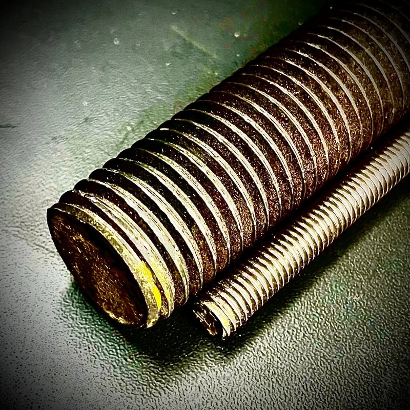 Metric Self Colour HT 8.8 Threaded Bar Stud 100mm 250mm 500mm