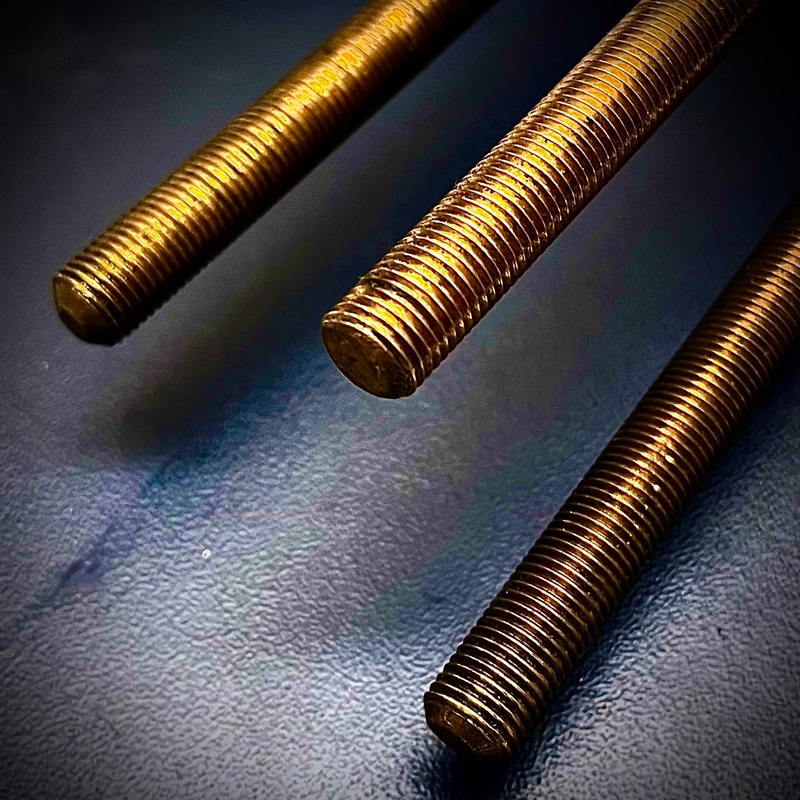 3/8 UNF Solid Brass Threaded Bar Studding Rod DIN975