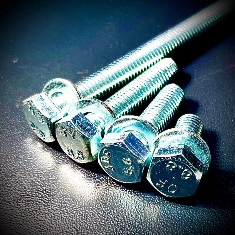 M20 Hex Set Screw plus Washer HT 8.8 Zinc