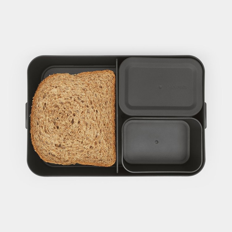 Brabantia Make & Take Lunch Box Bento – Large – Dark Grey