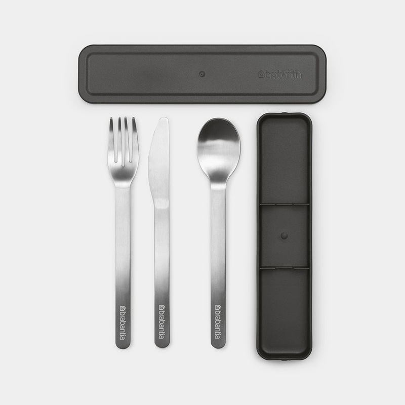 Brabantia Make & Take Cutlery Set – Dark Grey