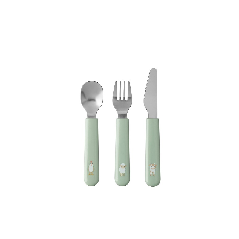Mepal Mio Children’s cutlery set  3 pcs – Little Dutch Little Farm