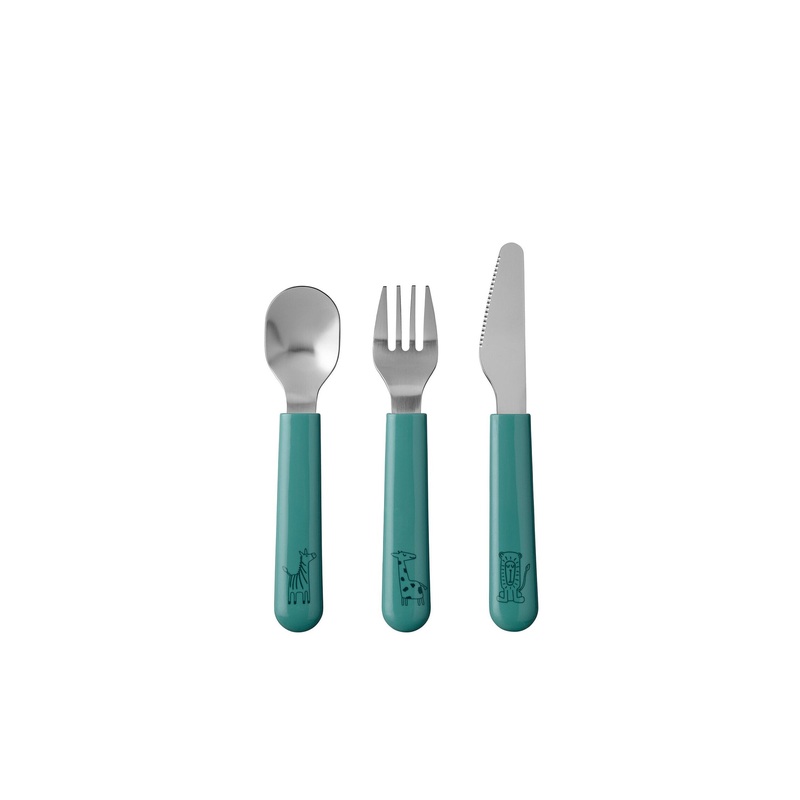 Mepal Mio Children’s Cutlery Set of 3 – Deep Turquoise