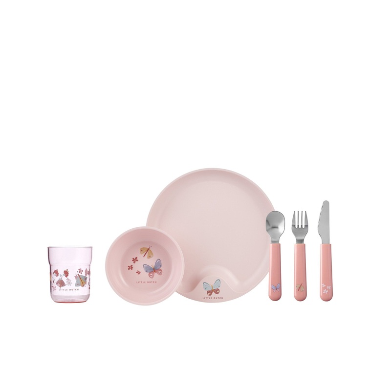 Mepal Mio Children’s Dinnerware Set 6 pcs – Flowers & Butterflies