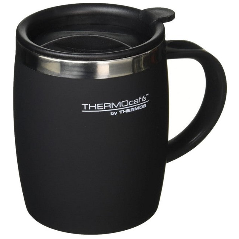 Thermos 450ml Soft Touch Desk Mug – Black