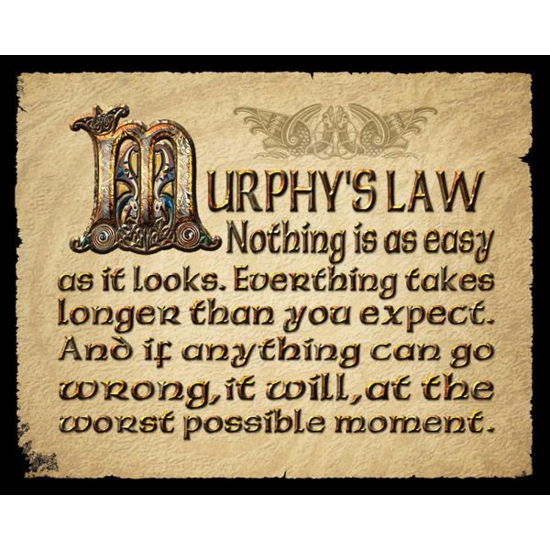 Metal Sign – Murphys Law