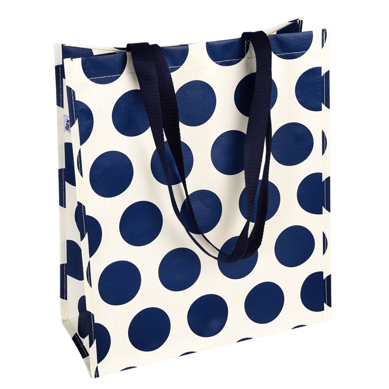 Rex Shopping Bag – Navy On White Spotlight