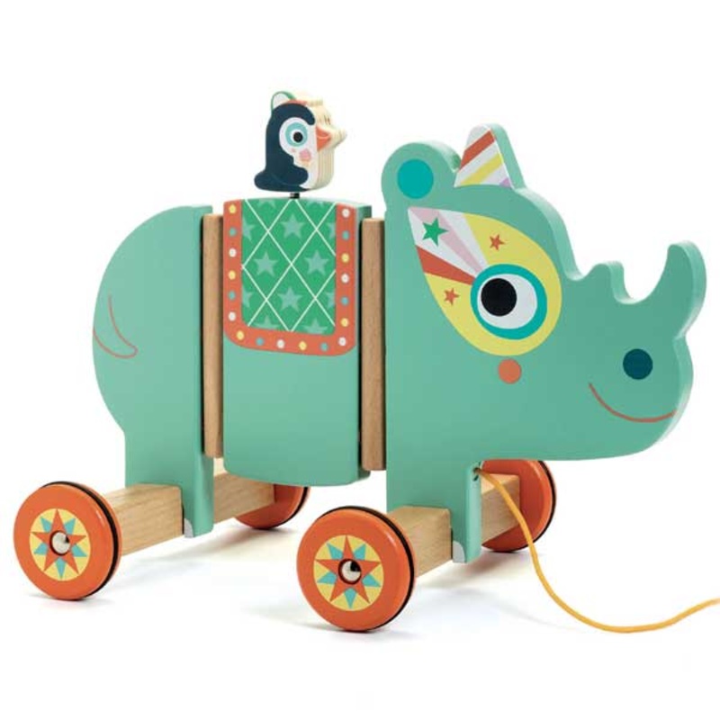 Vilma Pull Along Rhino