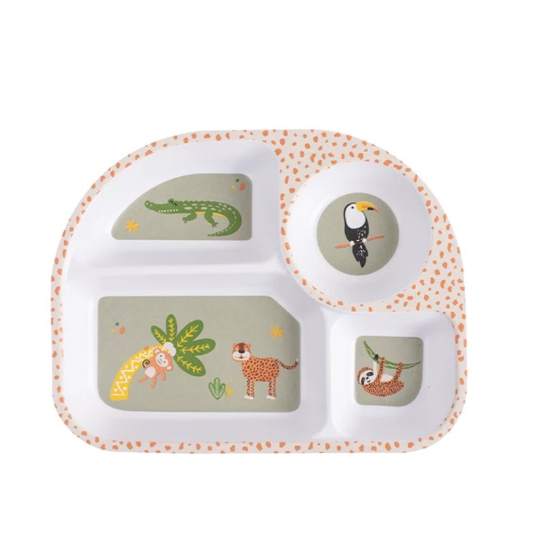 Ladelle Kids Divided Plate – Jungle
