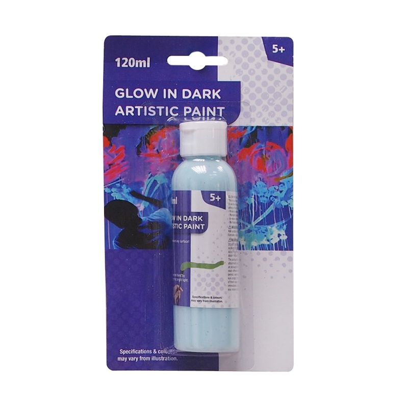 Glow In Dark Artistic Paint Blue 120Ml