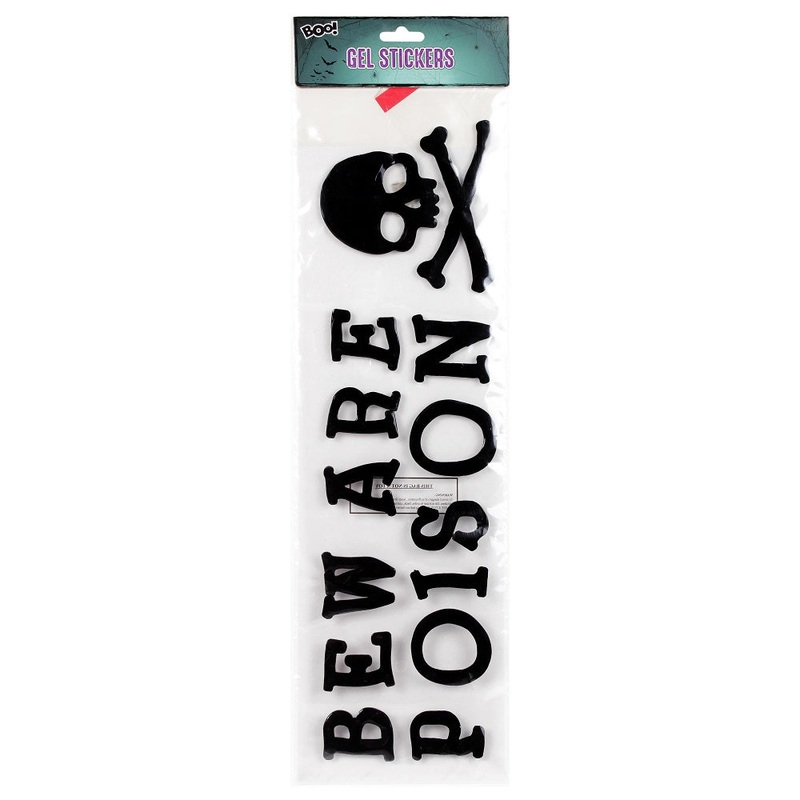 Gel Stickers – Beware Poison 50cm