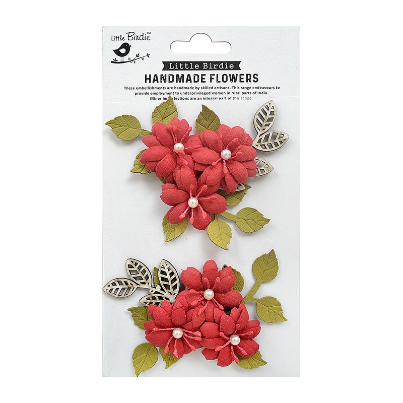 Little Birdie Handmade flowers- Gianna Love & Roses 2Pcs