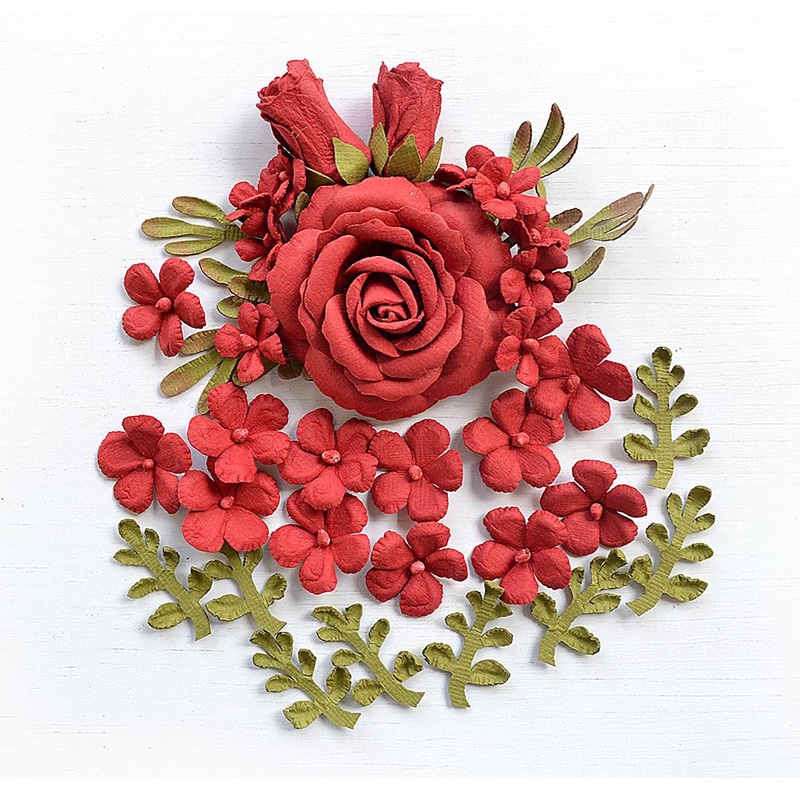 Little Birdie Handmade flowers- Rooney Love & Roses 23Pc