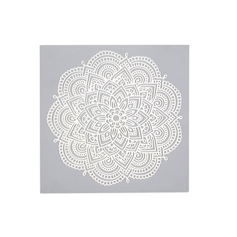 Wall Decor Floral Mandala Approx H12 X L12 X D0.78inch 1pc
