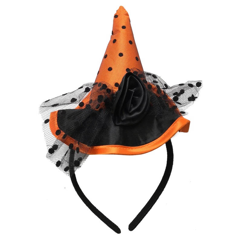 Witch Headband – Orange 1pc
