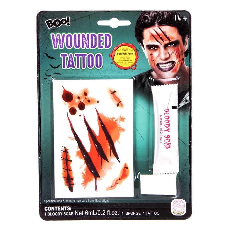 Wounded Tattoo – Make-Up Kit 3pc