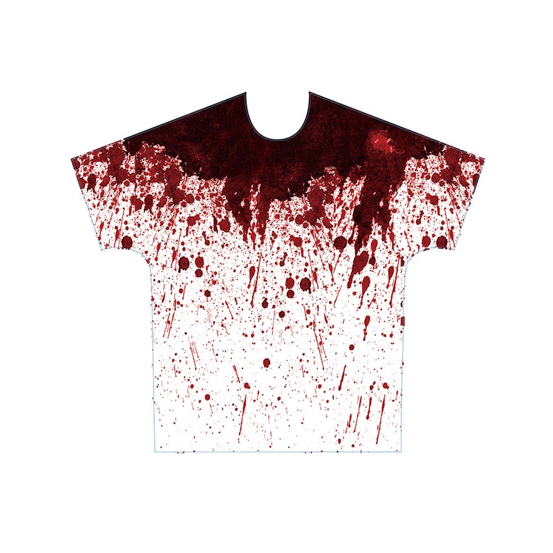 Asylum Horror Bloody T- Shirt for Adults – 1pc