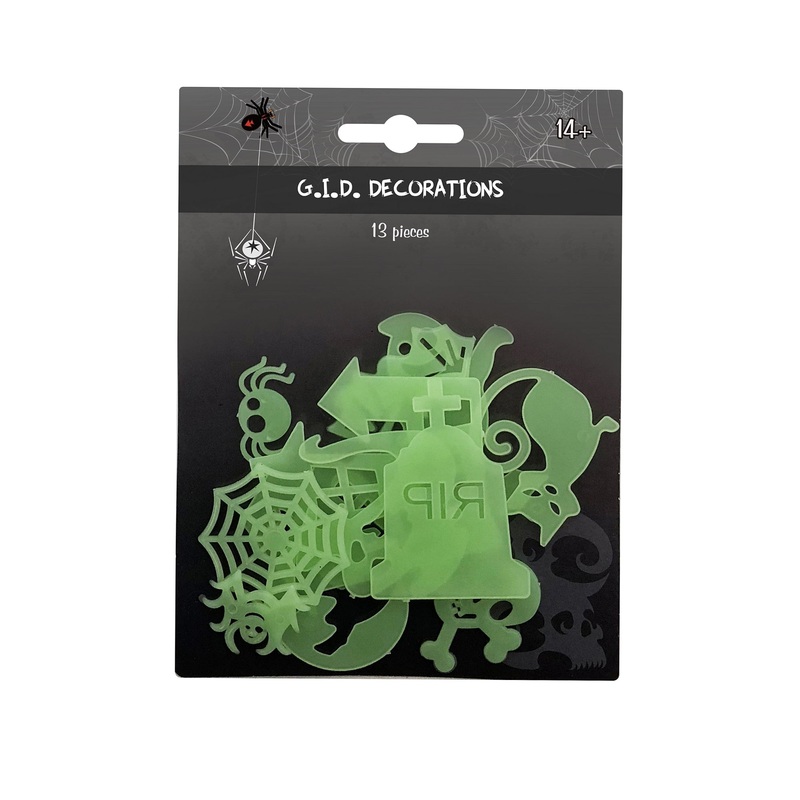 Glow In Dark Decorations 13Pc