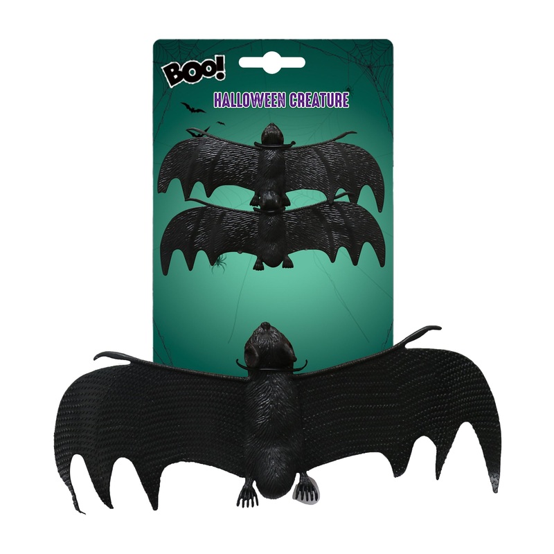 Halloween Creature Bat Set Black 3Pc