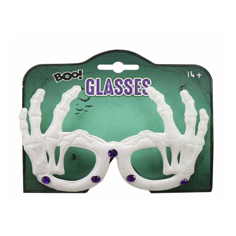 Halloween Glasses white 1pc