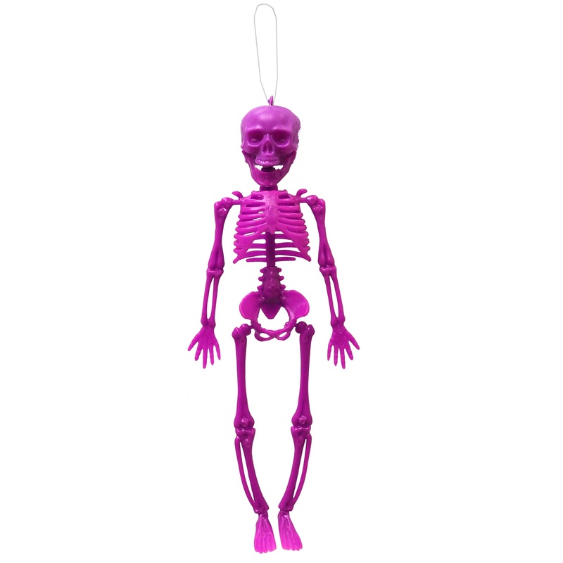 Hanging Skeleton 30cm Pink