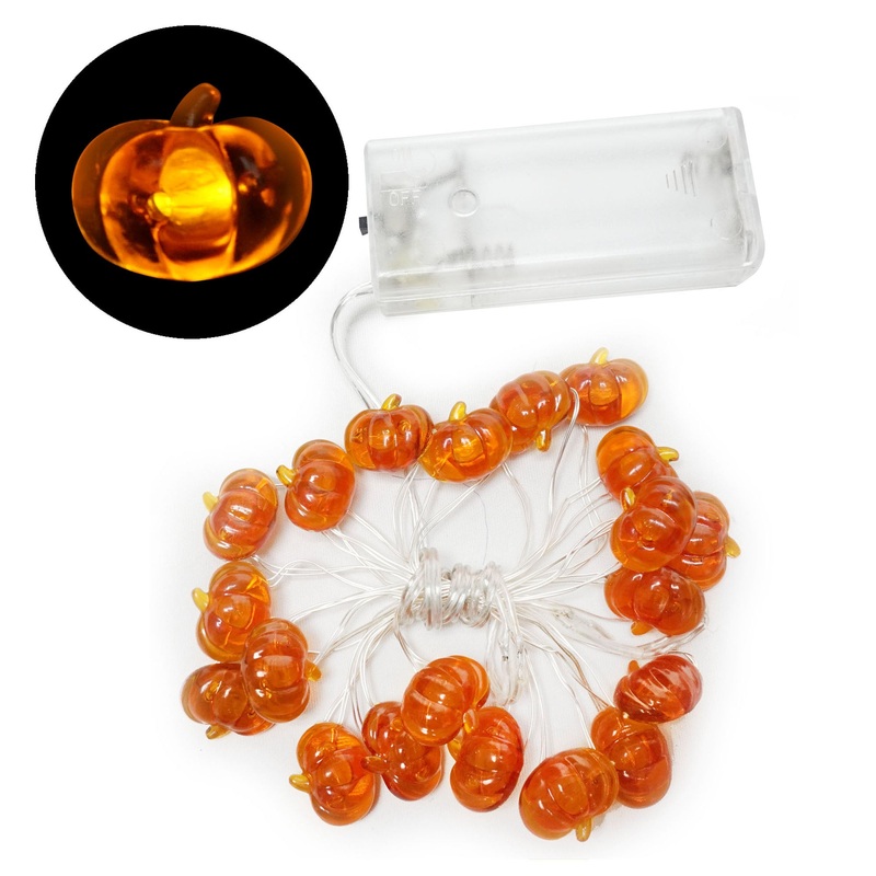 Hanging String Leds Lights Battery Operated Orange