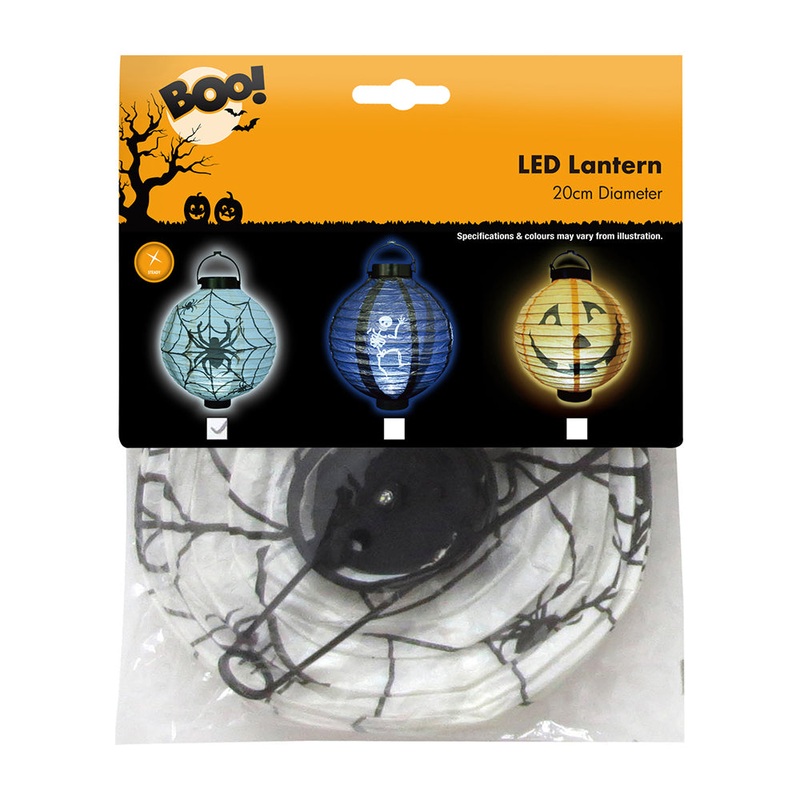 LED Lantern – White, 20cm Diameter, 1pc