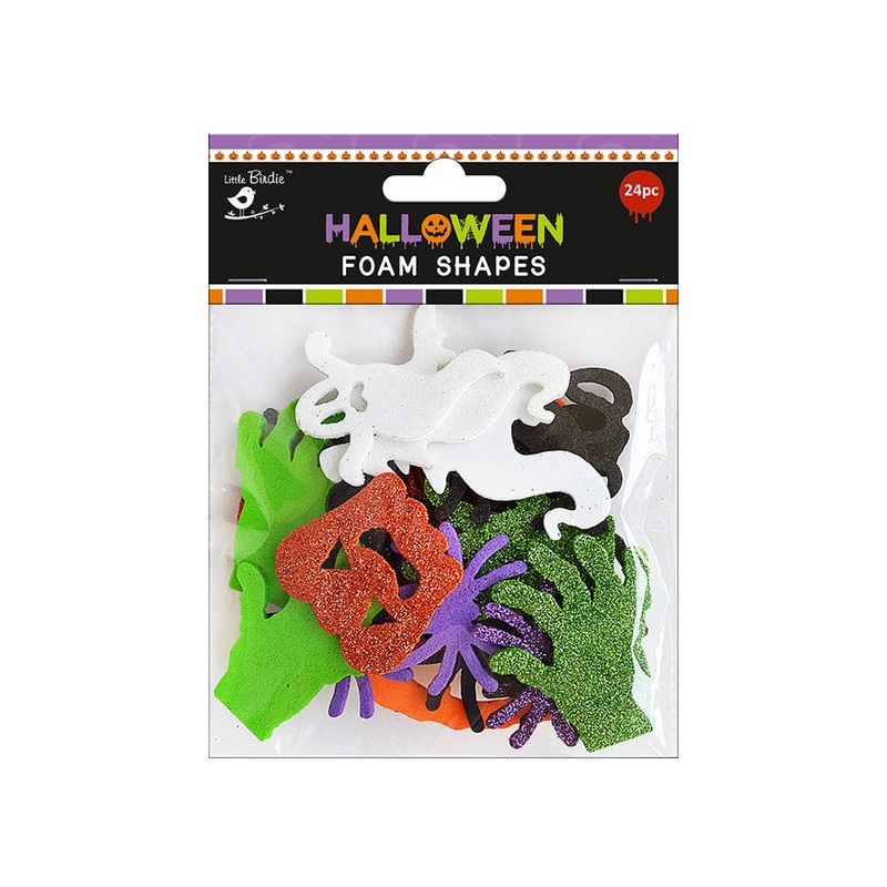 Little Birdie Halloween Foam Shapes, 24 Pc