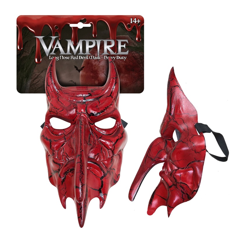 Long Nose Red Devil Mask