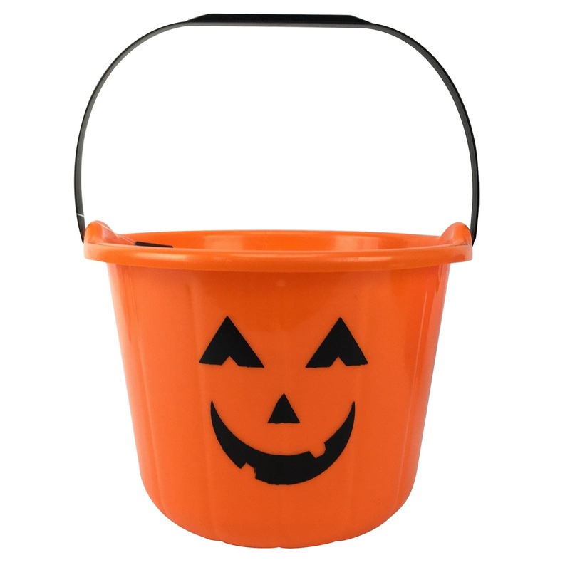 Pumpkin Bucket 18cm Orange
