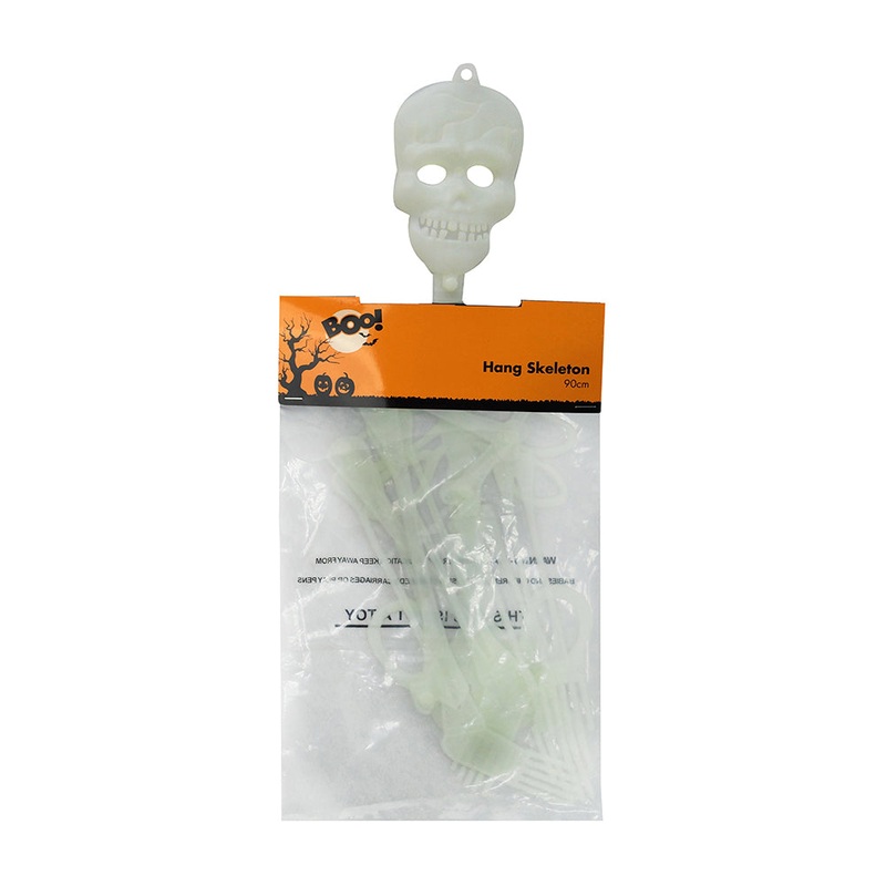 Skull and Bone Skeleton – Glow In The Dark, 90cm