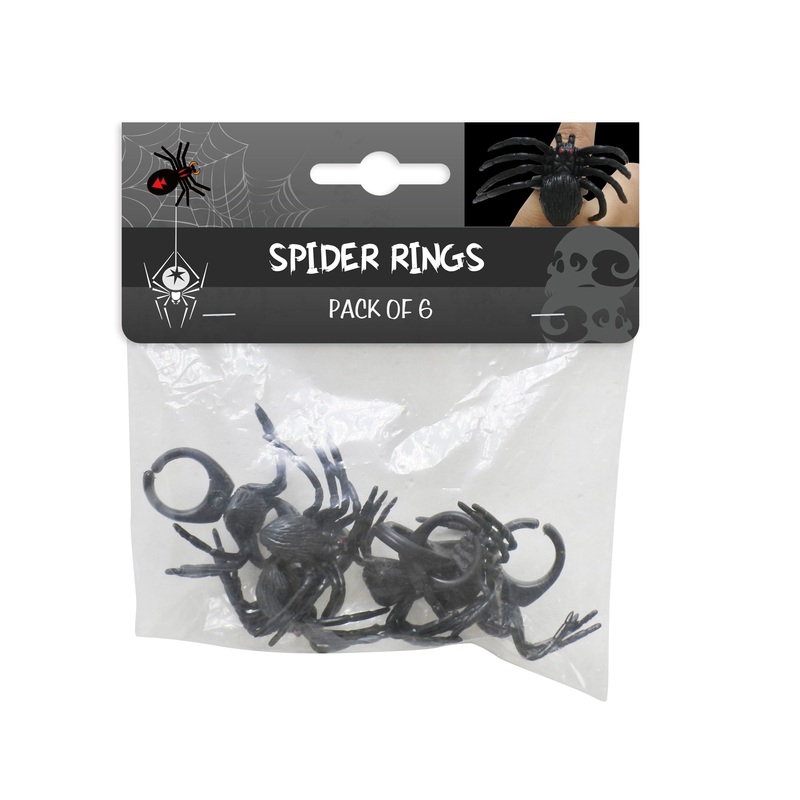 Spider Finger Ring 6Pc