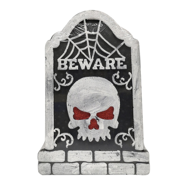Thermocol Tombstone Beware 25cm