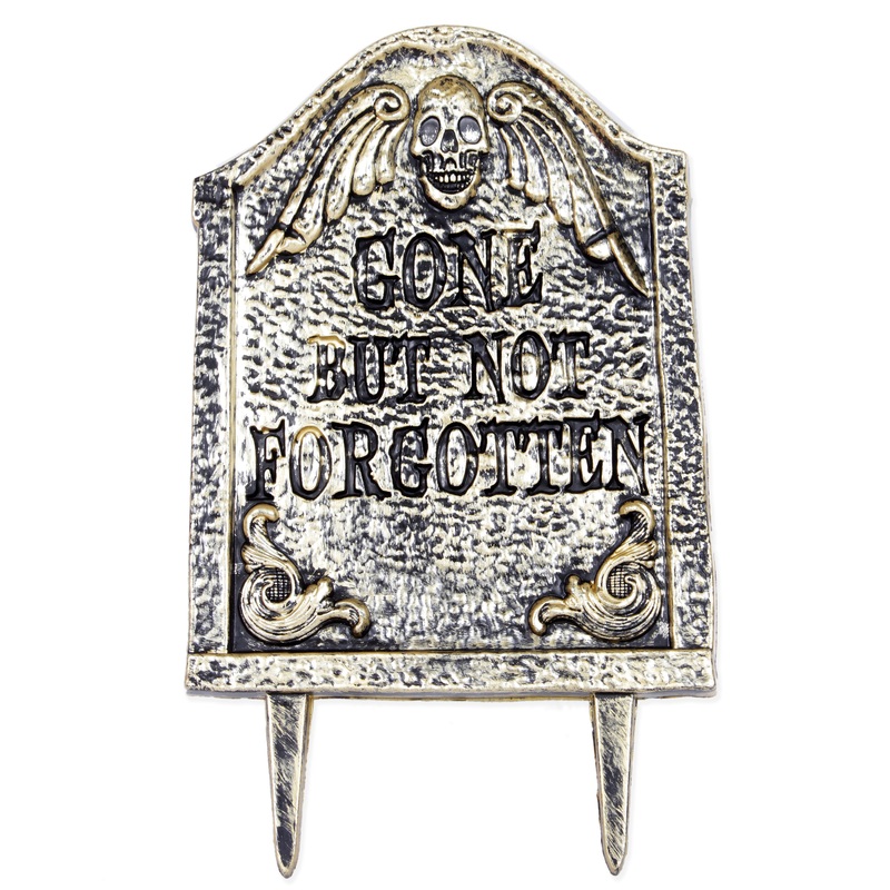 Tombstone Lawn Stake Gold – Gone but not Forgotten 1pc