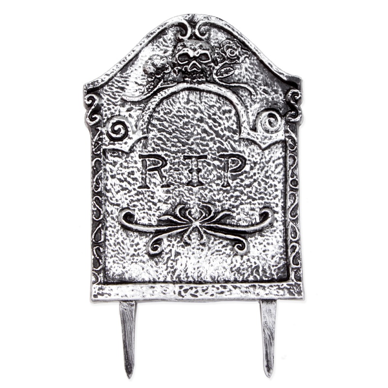 Tombstone Lawn Stake – Grey Rip 1pc