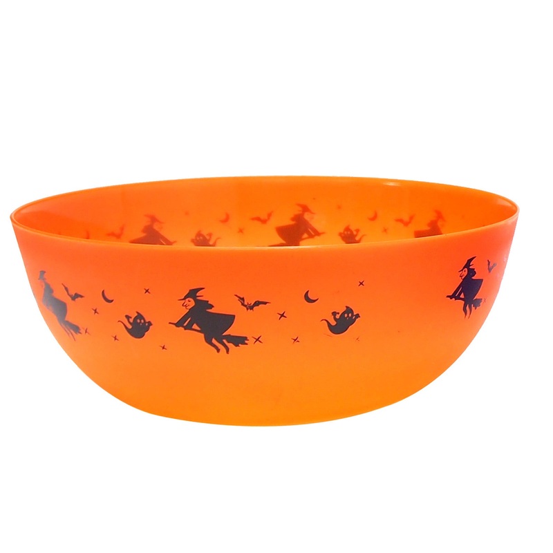 Trick Or Treat Candy Bowl 25cm Orange