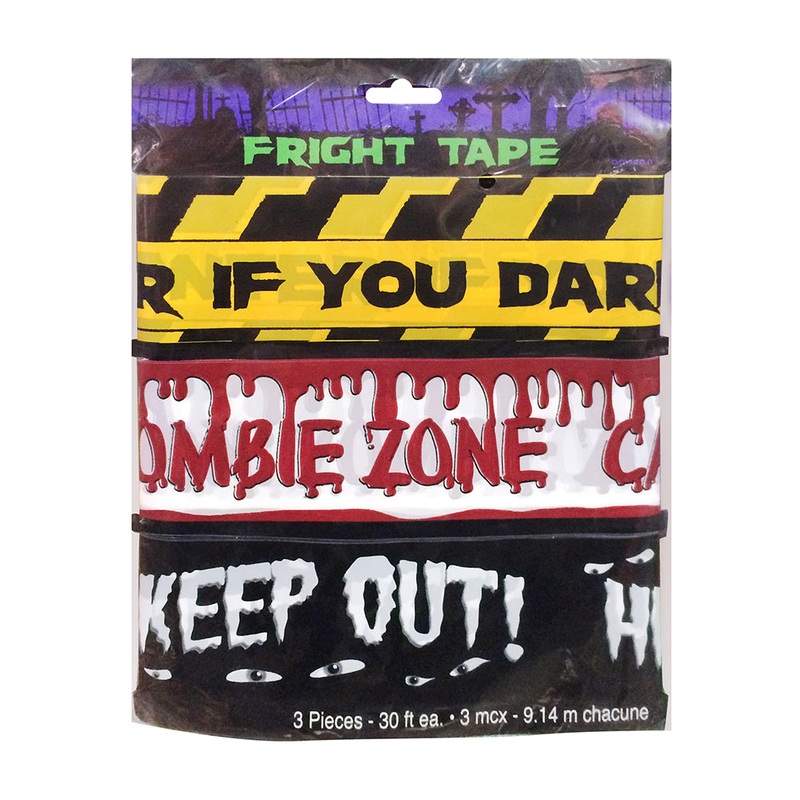 Warning Fright Tape – 3m each, 1 pack