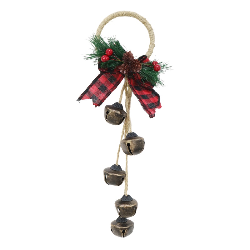 Christmas Door Hanger with 5 bells – Antique, 1pc