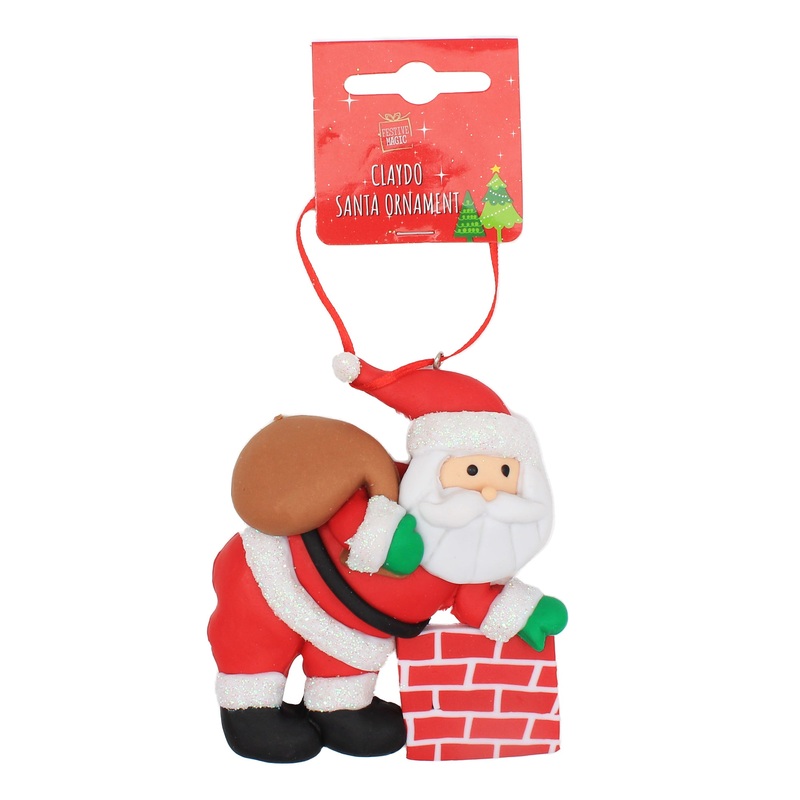 Hanging Santa Decoration – Assorted Design, 1pc