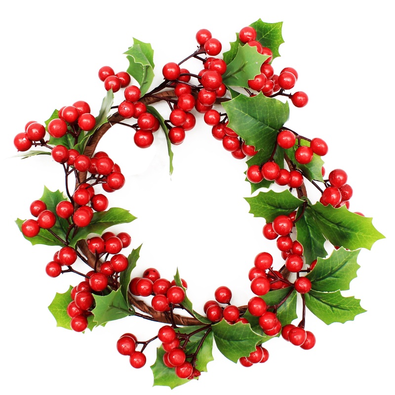 Holly Berry Wreath – 30cm, 1pc