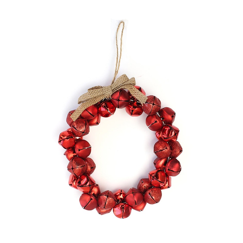 Nutbell Wreath Red 14cm xb2735