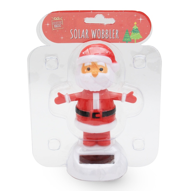 Solar Power Operated Wobbly Figures -Assorted Design, 11cm, 1pc