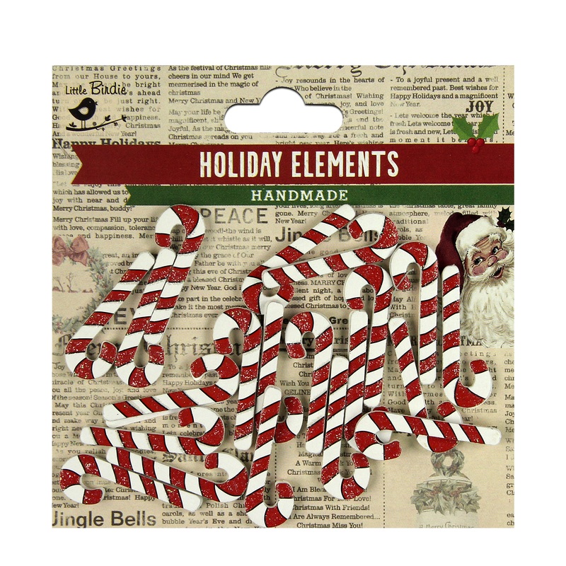 Christmas 3D Stickers – Candy Cane, 20pcs
