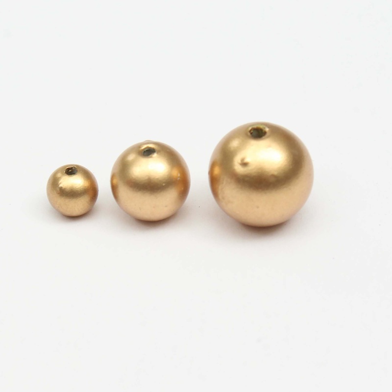 Christmas Elements – Gold Pearl Beads, Assorted Size – 6mm,10mm,12mm, 30g
