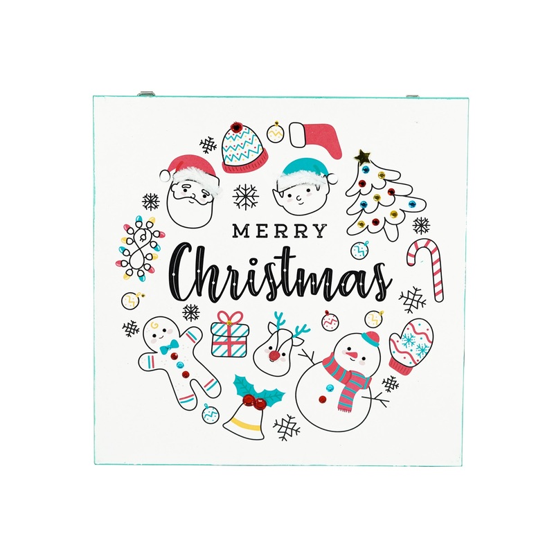 Christmas Home Decor MDF Panel 12mm – Christmas Cheer 12 X 12inch 1pc