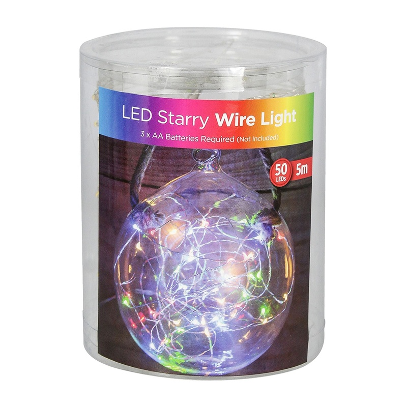 Led Starry Wire Light – Golden, 50 Lights, 5M